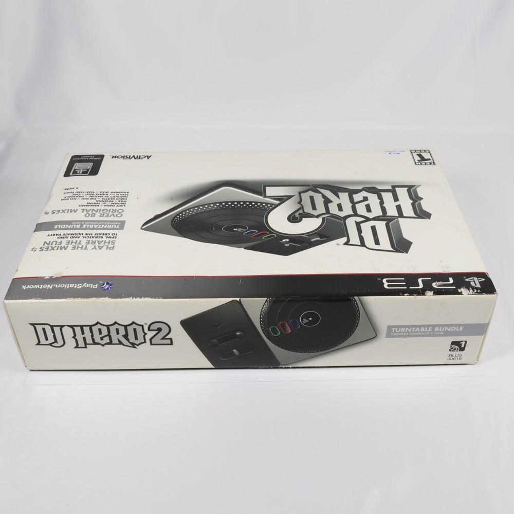 Activision DJ Hero 2 PS3 Wireless Turntable Controller & Game Disc Bundle