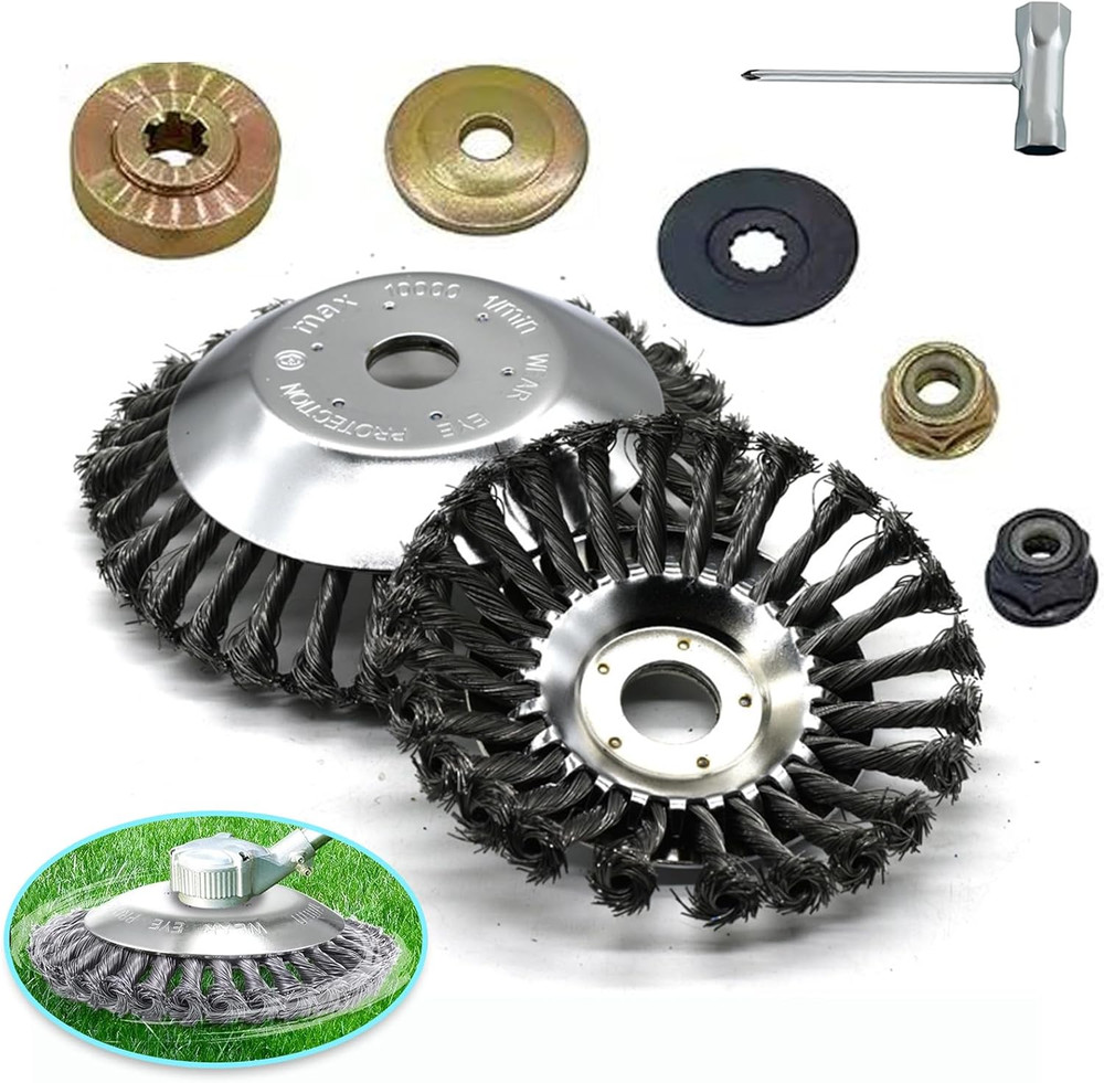 8" Steel Wire Trimmer Head – Universal Wacker Attachment