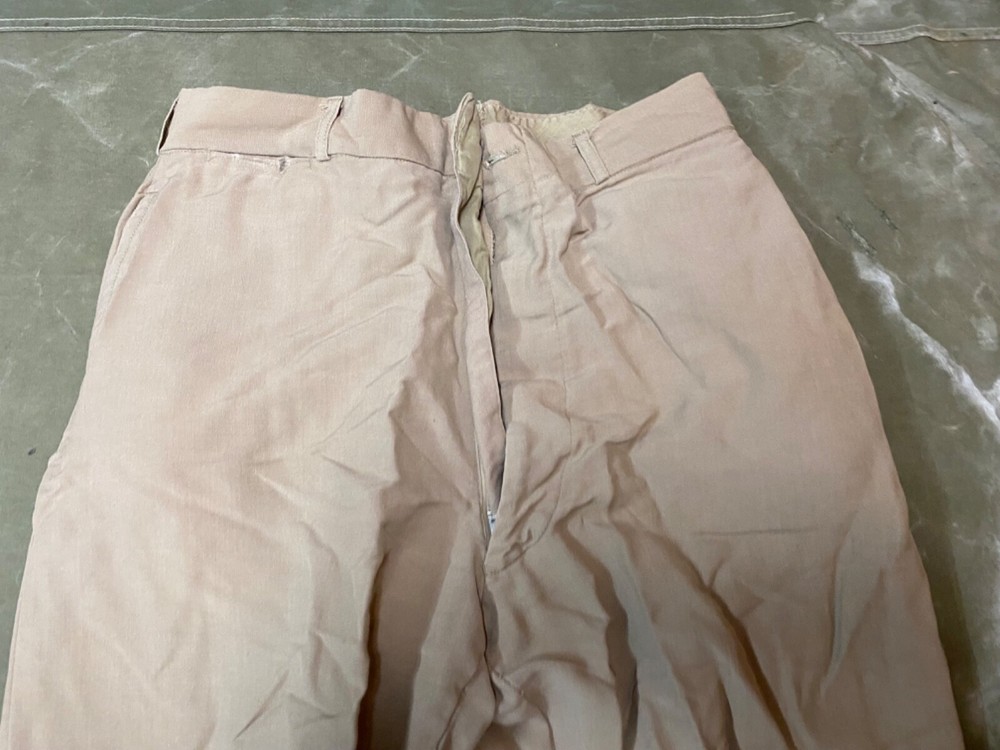 ORIGINAL WWII US ARMY OFFICER CLASS A "KHAKI" TROUSERS- SMALL 32 WAIST