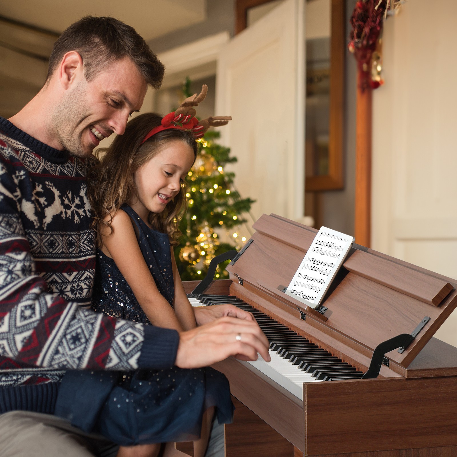 Glarry 88 Key GDP-107 Weighted Digital Piano - Electric Piano With Stand Pedal