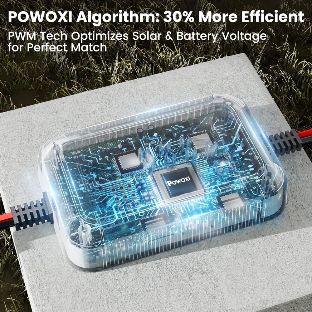 Compact Solar Charge Controller (10A) with Overcharge Protection and LED Status