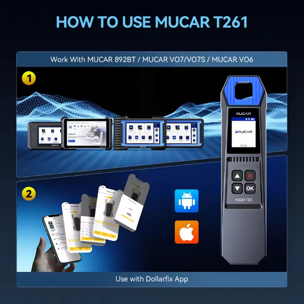 THINKSCAN 689BT+T261 TPMS Tool Free Update Bidirectional OBD2 Scanner ECU Coding