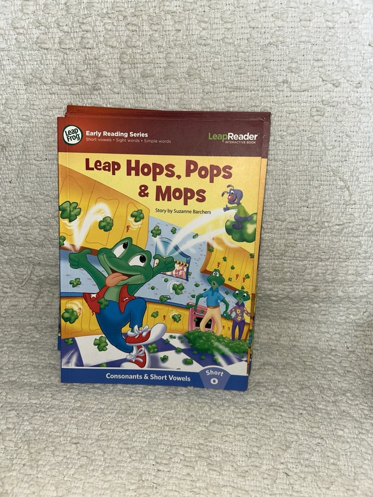 10 LeapFrog LeapReader Interactive Books Long & Short Vowels Reading Phonics
