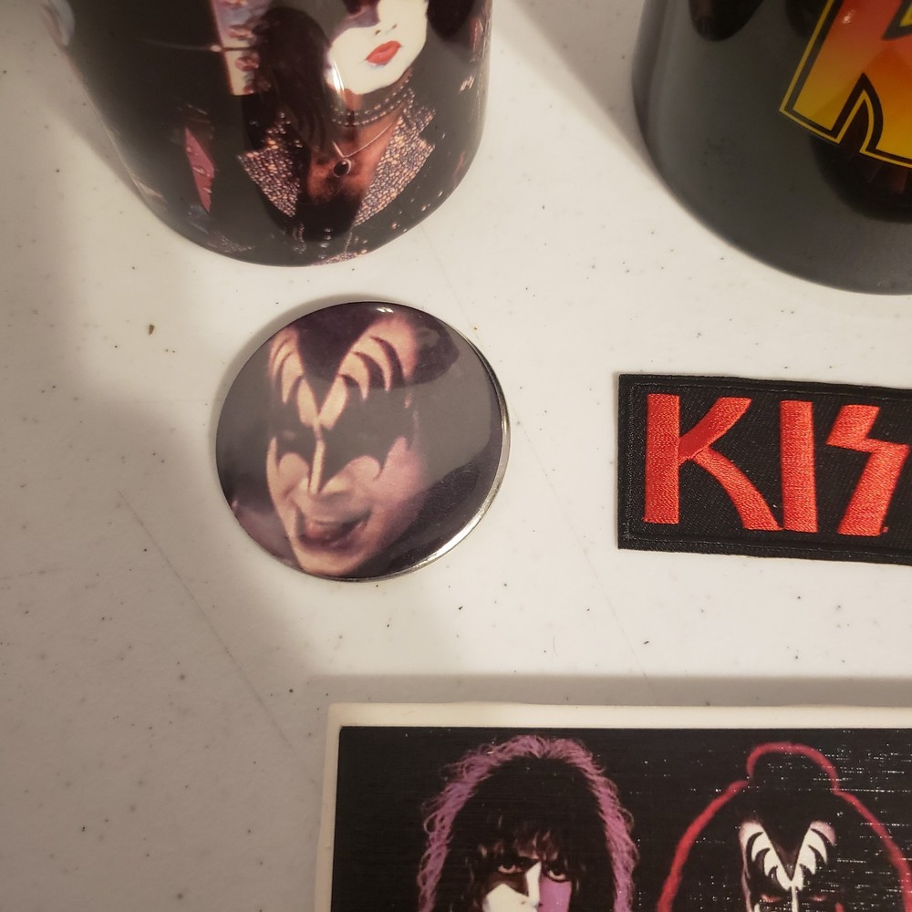 kiss memorabilia lot Mugs Coaster Pin Patch