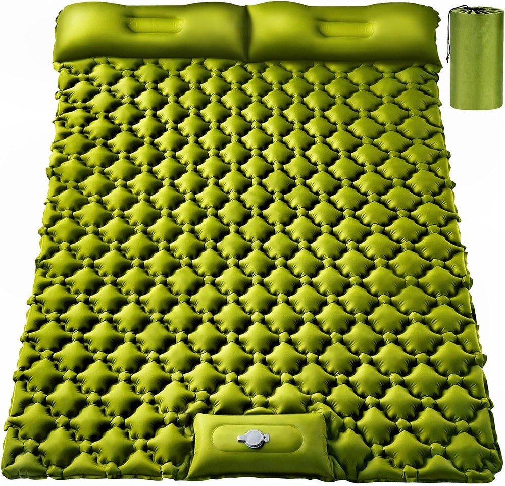 Double Sleeping Pad Ultralight 4" Extra-Thick Self Inflating Sleeping Mat 2