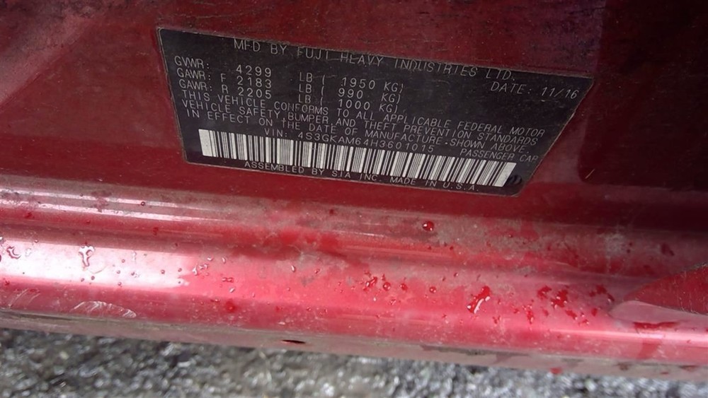 Camera/Projector Camera Windshield Mounted Eye Sight Fits 17-19 IMPREZA 2059559
