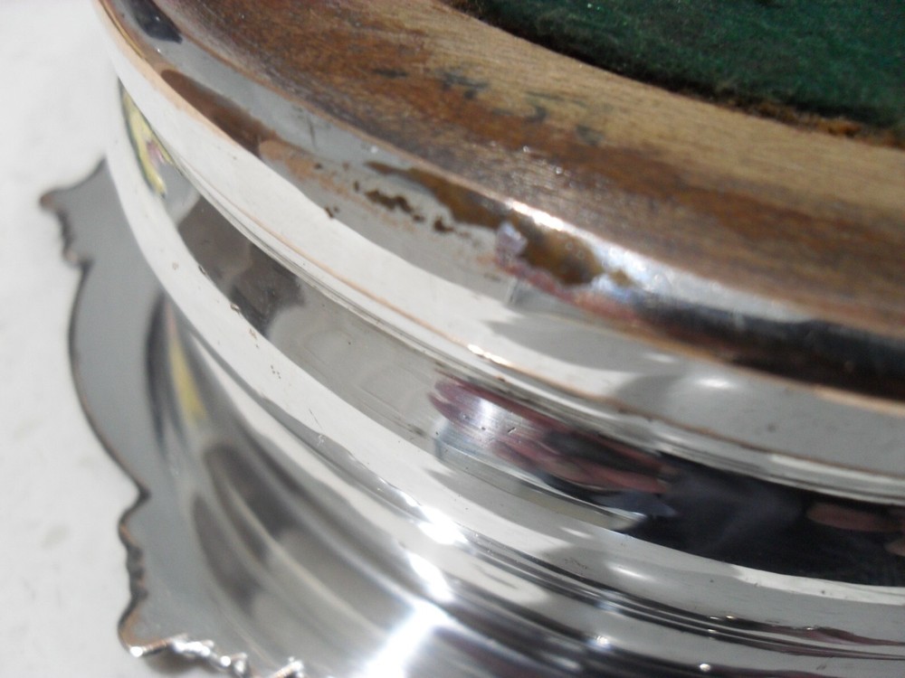 Antique Sheffield Silver Plate Coaster