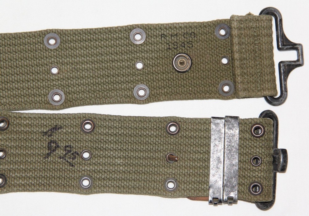 ORIGINAL WWII 1945 DATED OD WEB PISTOL BELT