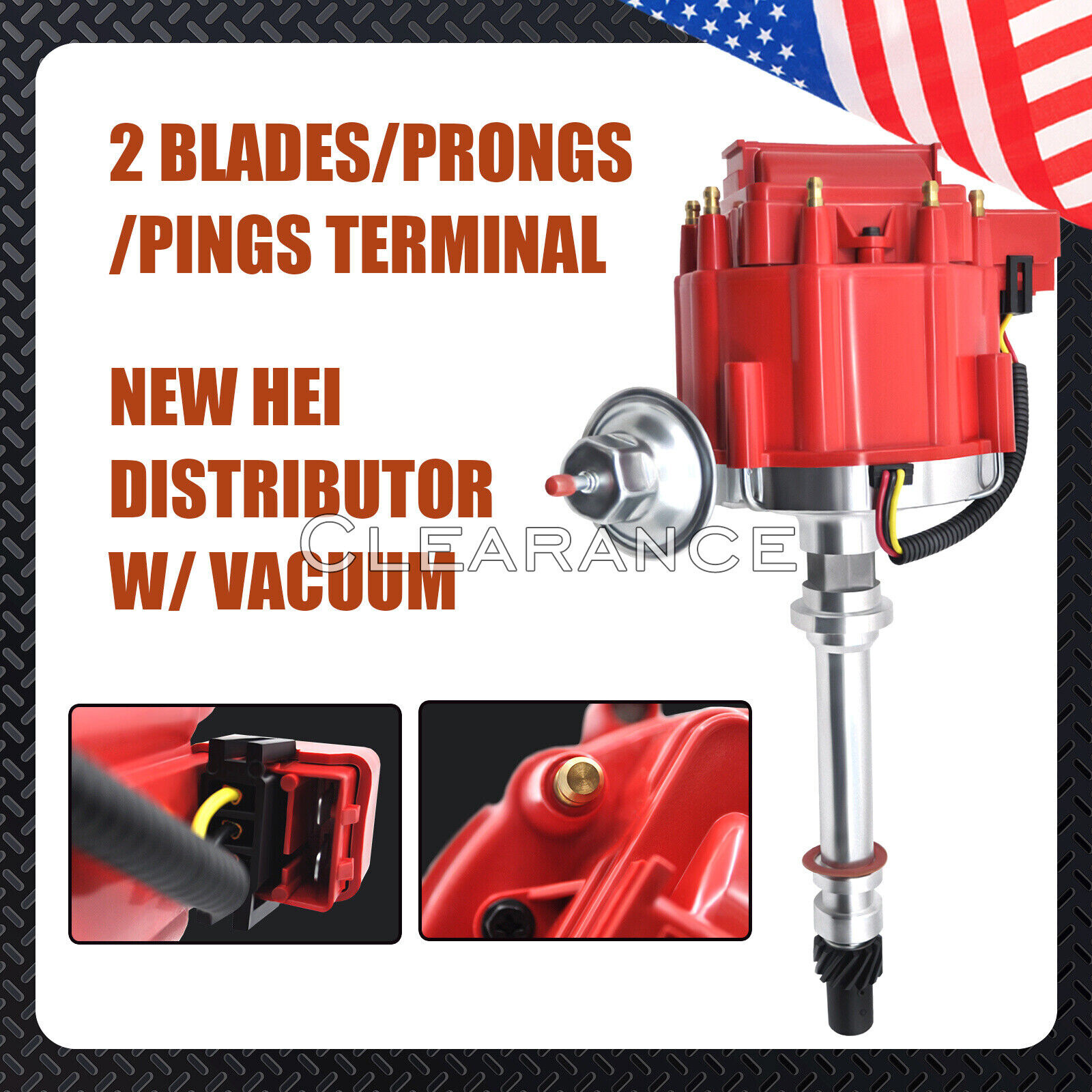 Racing Chevy V8 HEI Distributor w/ 65K Volt High 9000RPM - 350 454 SBC BBC GM08