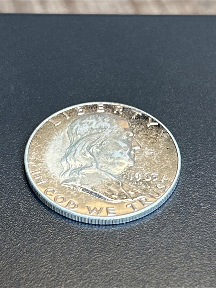 1963 US Franklin 50C Proof Nice Coin.