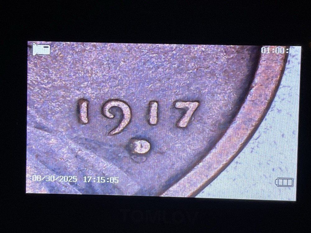 1917 D over S Lincoln Penny