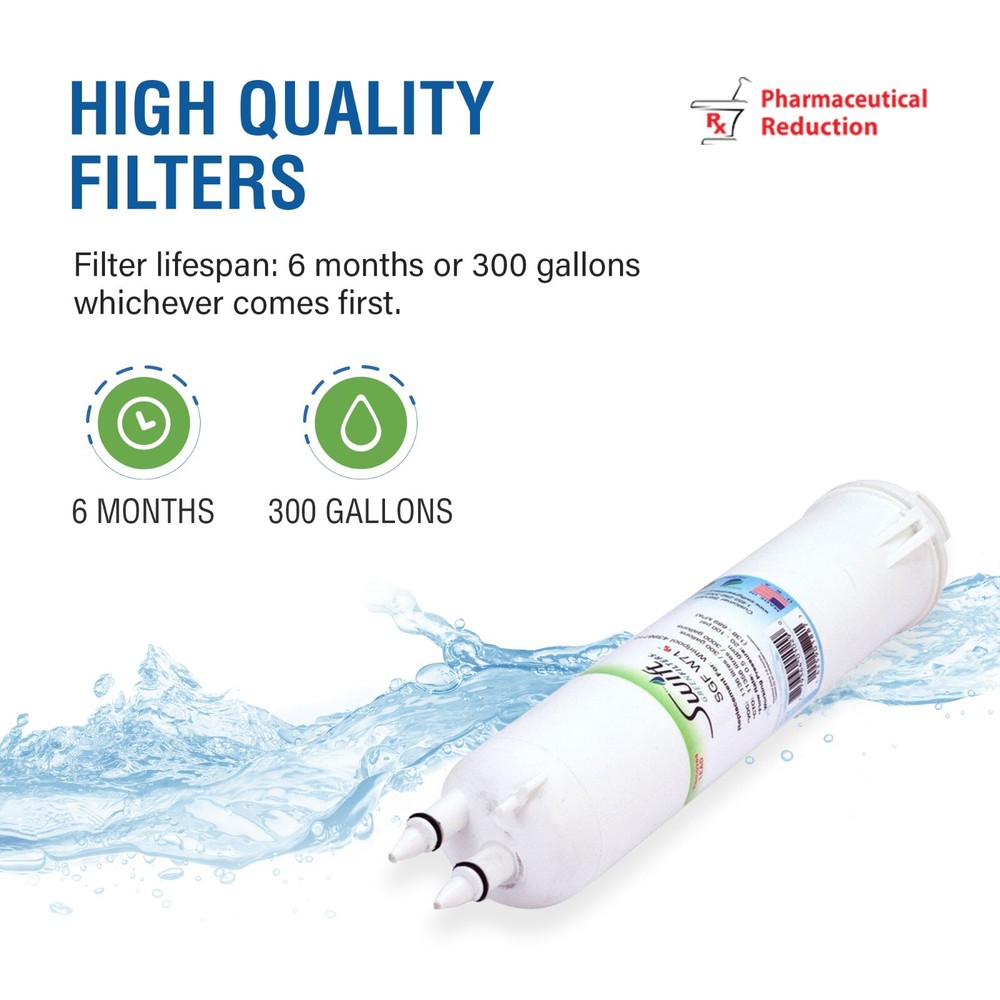 SGF-W71 Rx Replacement EFF-6016A, EFF-6008A Refrigerator Filter(2 Pack)
