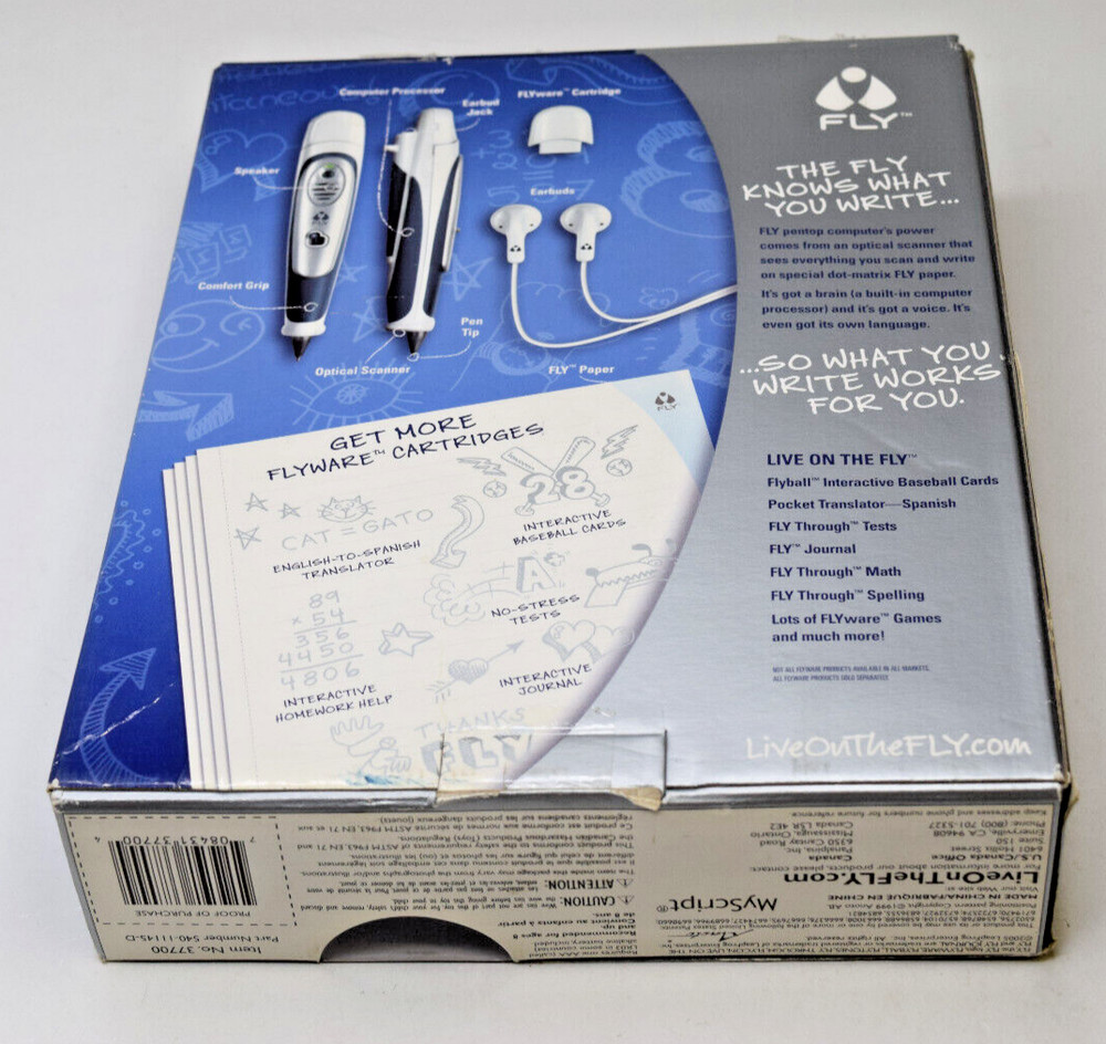 Leap Frog Fly Pen Top Computer Used