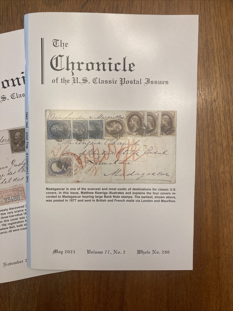 The Chronicle of US Classic Postal Issues 2025, No 1-3