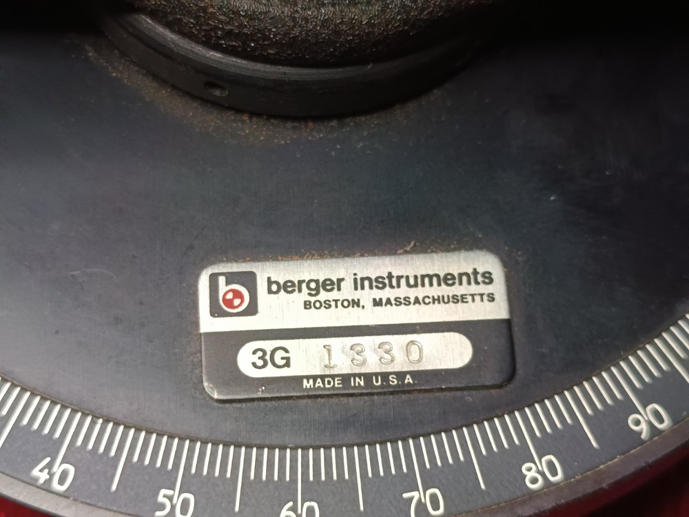 Berger Instruments 110C Service Dumpy Level With Case, Accessories & Manual