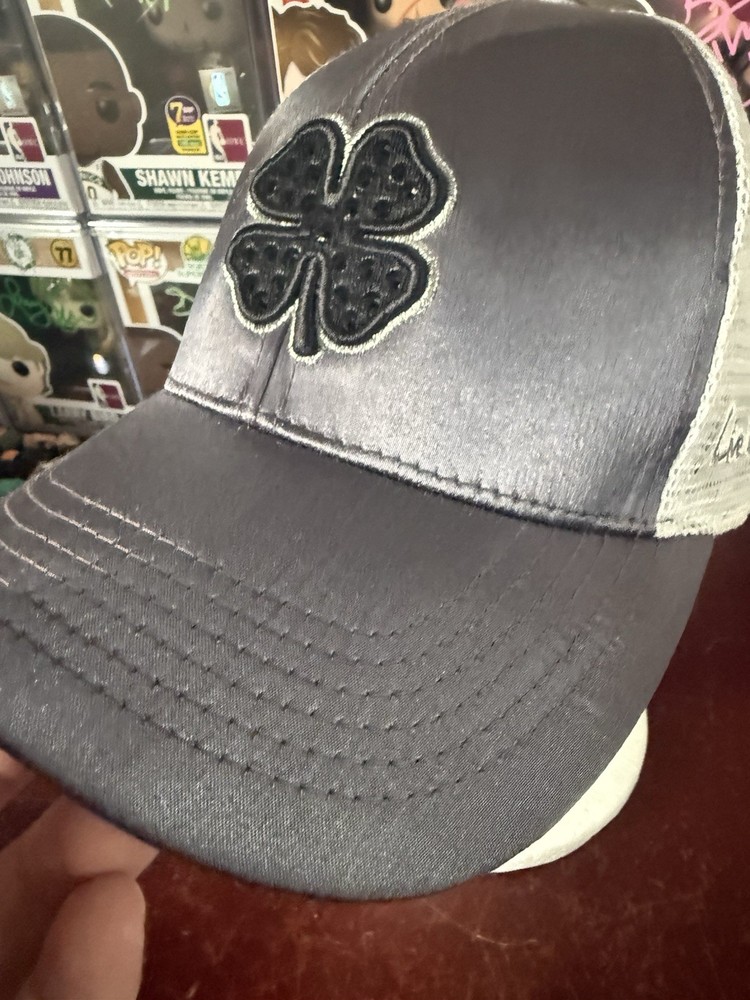 Black Clover Live Lucky Strapback Golf Hat / Cap - Womens Reflective Silver