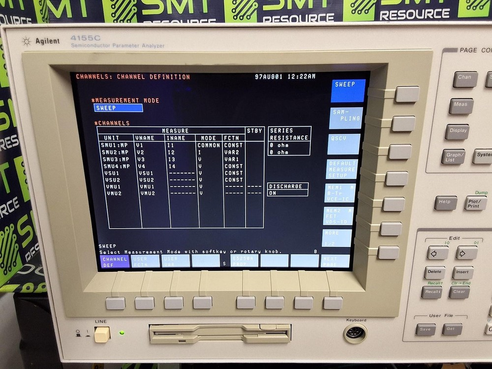 AGILENT 4155C SEMICONDUCTOR PARAMETER ANALYZER
