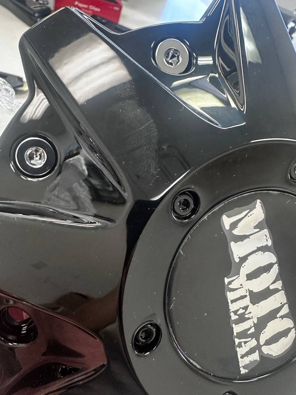 Moto Metal 4 pack MO479L214GBO Wheel Center Caps Gloss Black MO970