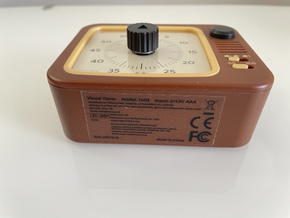 Visual Timer Coffee Brown TV 60 Minute Countdown Classroom For Kids ADHD
