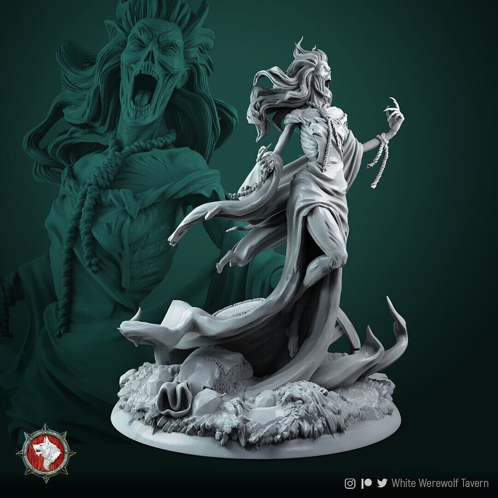 Banshee Undead Zombie Ghost Wraith Miniature | D&D DnD