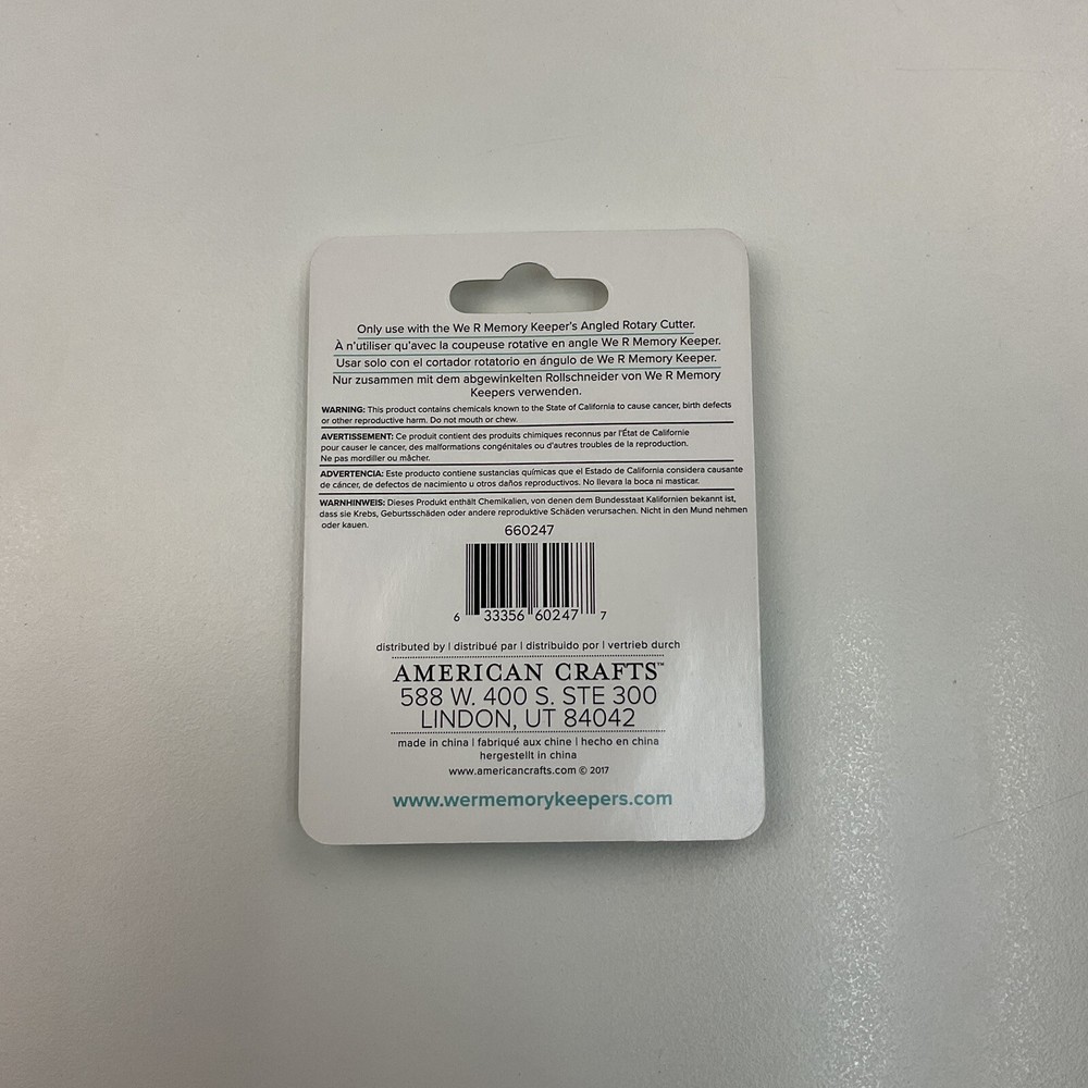 We R Memory Keepers Angled Rotary Cutter Blade Refill - 3 Pack