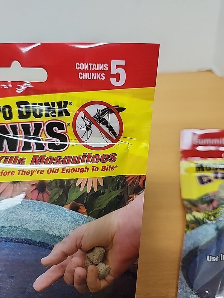 (2) Summit Mosquito Chunks 5 Count each bag Biological Mosquito Control