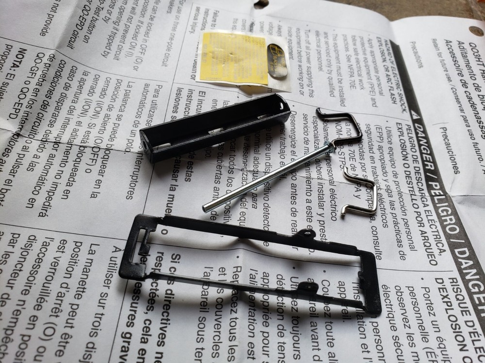(QTY:3) SQUARE D QO3HT Handle Tie and PADLOCK ATTACHMENT