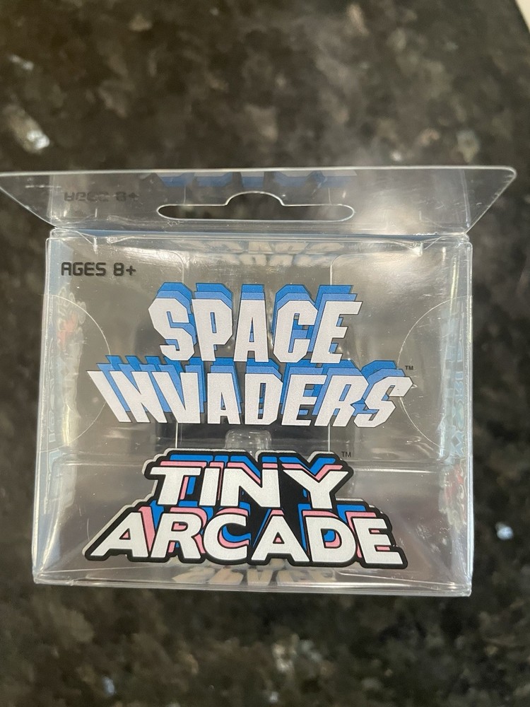 2017 Worlds Smallest Tiny Arcade Space Invaders Miniature Game BRAND NEW