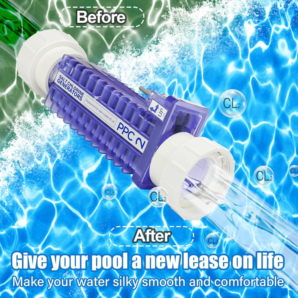 PPC2 Salt Cell Is Compatible with Pool Pilot Nano plus System and Suitable for 3