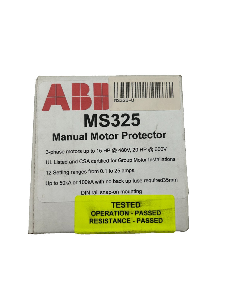 ABB MS325 Manual Motor Protector