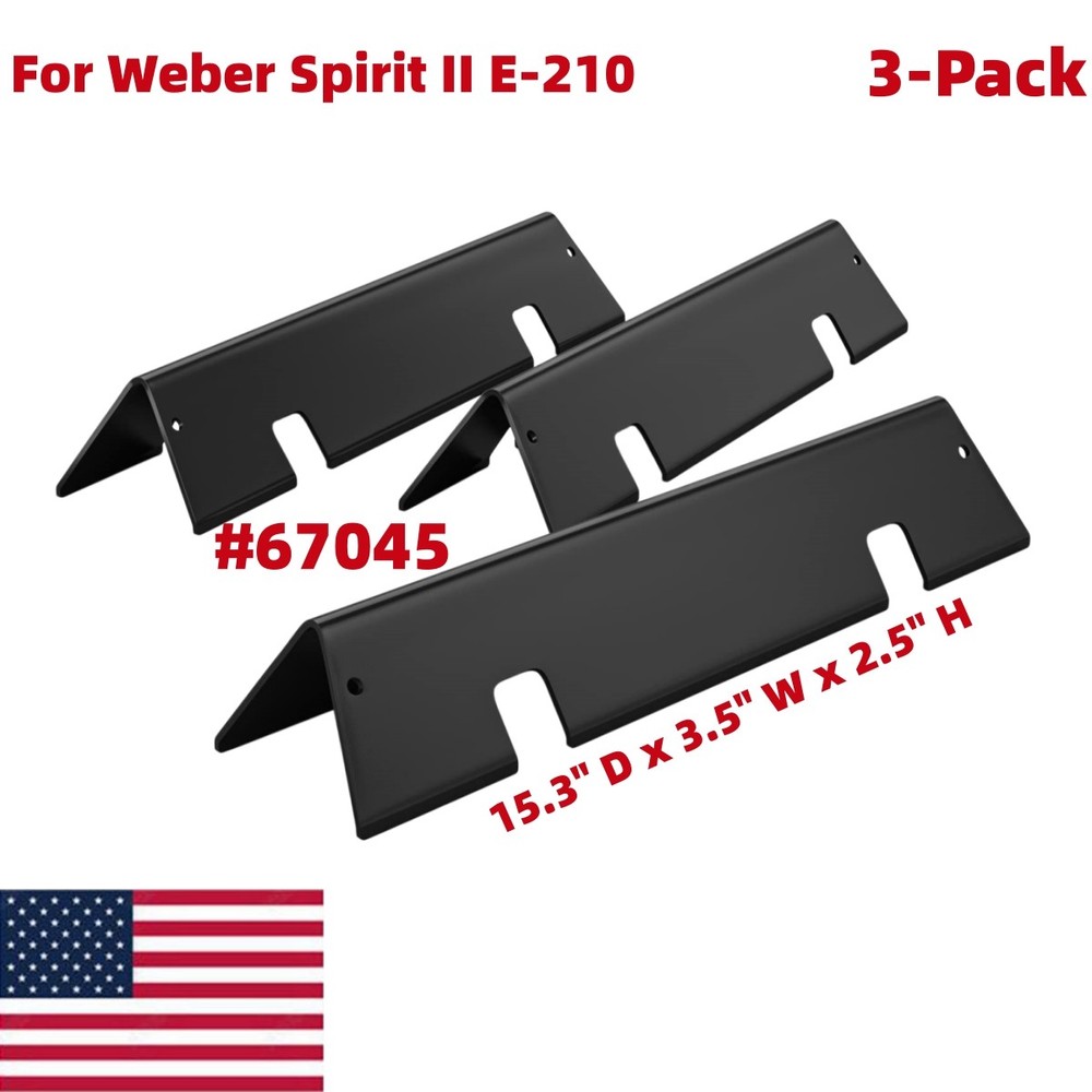 7635 Weber Spirit II E210 Flavorizer Bars 67045 Replacement GS4 Grill Parts 3-P