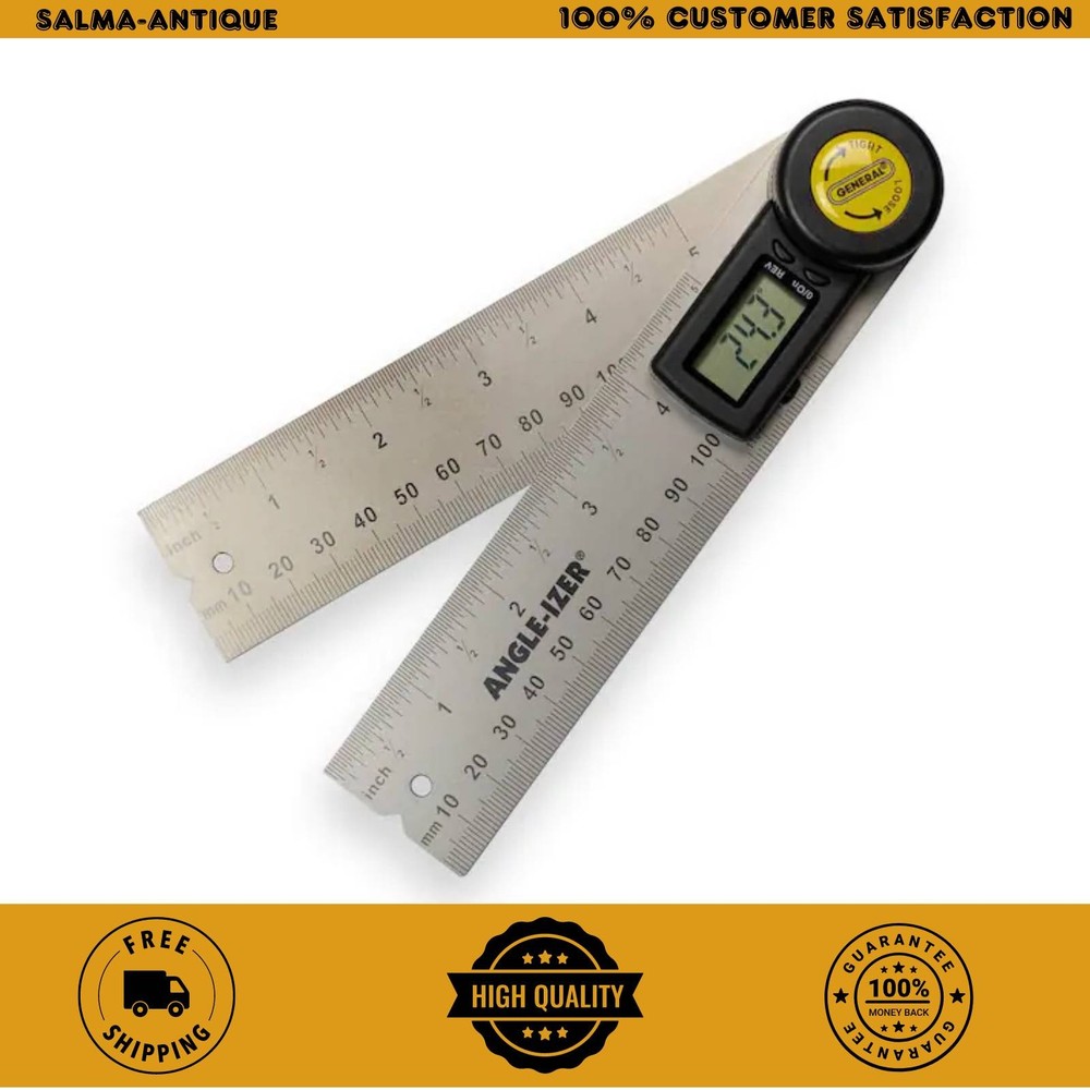 General Tools 5" Digital Reversible Angle Finder w/ LCD Display & Angle Lock