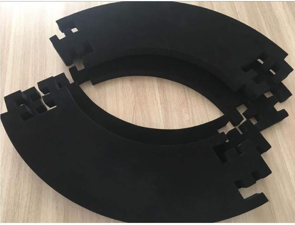 Protective Dartboard Darts Surround Wall Guard Protector Ring Plain Black 71cm ⌀