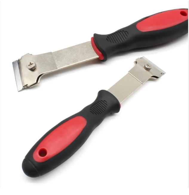 JAAGS 2pc Metal Plastic Single Double Edge Razor Blade Glue Scraper Tool Set