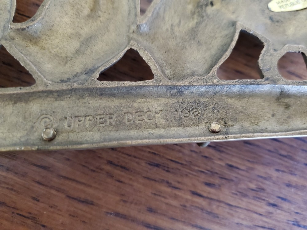 Vintage Upper Deck 1987 Solid Brass Goose Wall Hook Coat Rack Farmhouse Decor