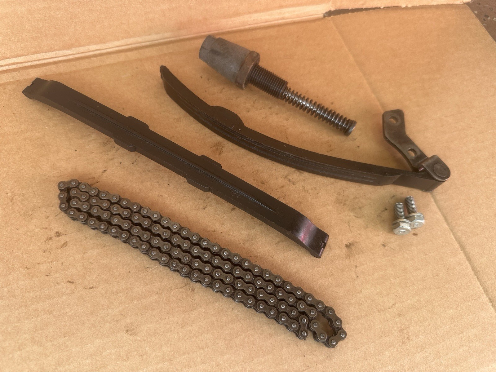 84 Yamaha YTM200L Tri Moto Timing Chain Guide Tensioner Set OEM YTM200 -35