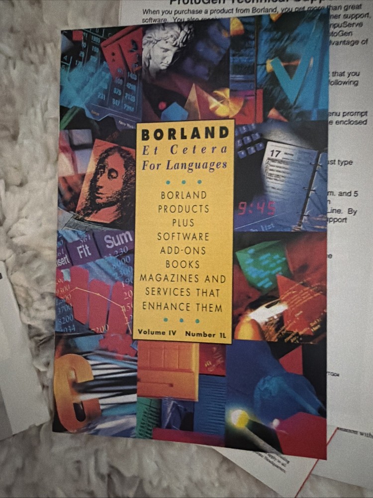 Lot Of 5 Borland Turbo Vision C++ Pascal Program User’s Guides Version 3.0