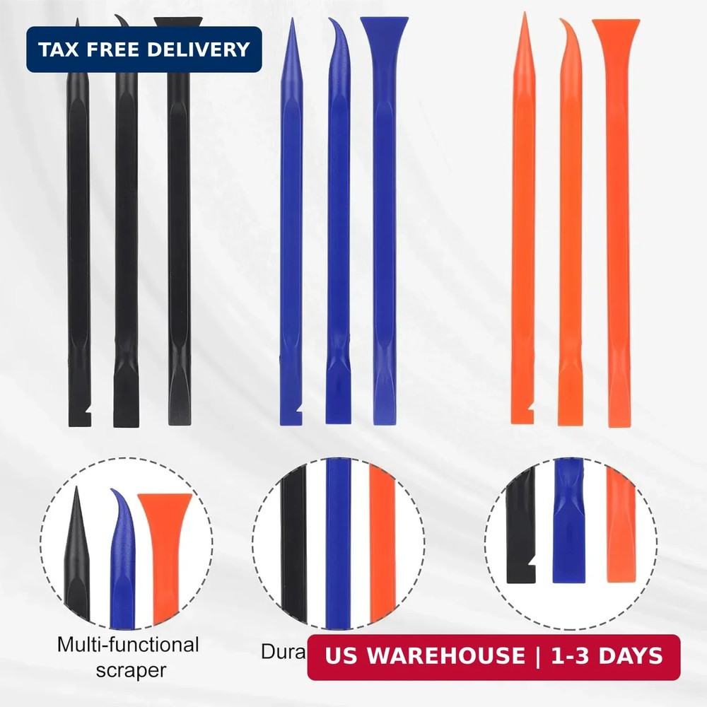 9pcs Car Detailing Pick Set Kit, Anti-Scratch Plastic Scraper Tools, Multi-Funct