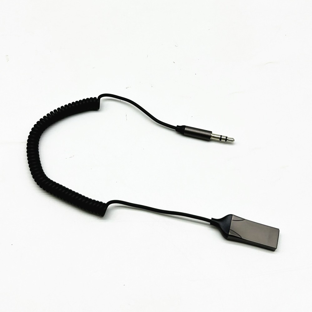 Bluetooth Wireless Receiver Adapter USB 3.5mm Jack Audio Cable For Car Stereo