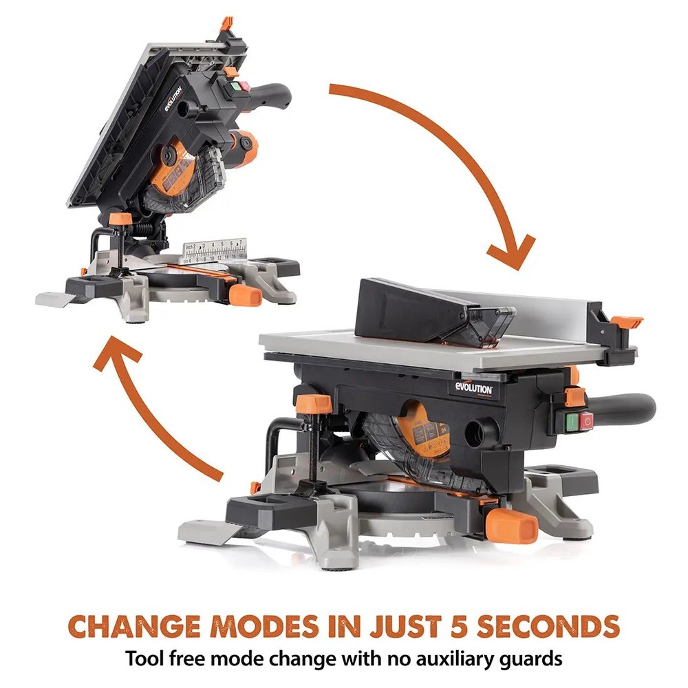 Evolution R8MTS 8-1/4” Convertible Miter Table Saw