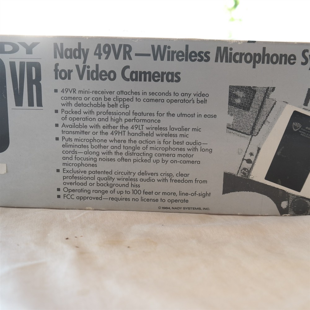 NADY 49VR Wireless microphone for Video cameras MONO
