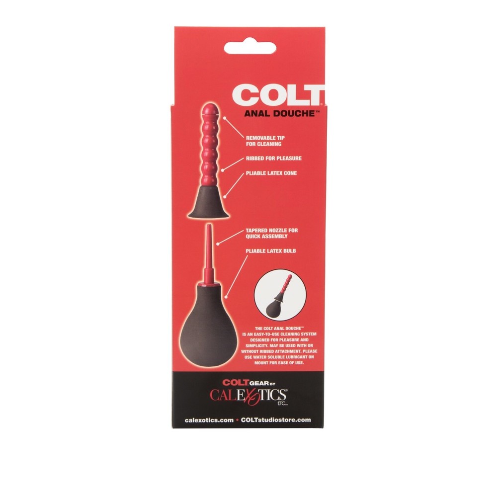 Colt Anal Douche Enema Prep 2 Removable Tips, 3" and 4"