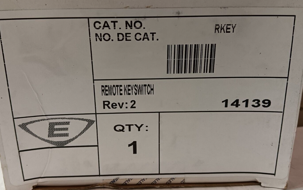 NEW EDWARDS EST RKEY REMOTE KEY SWITCH 14139