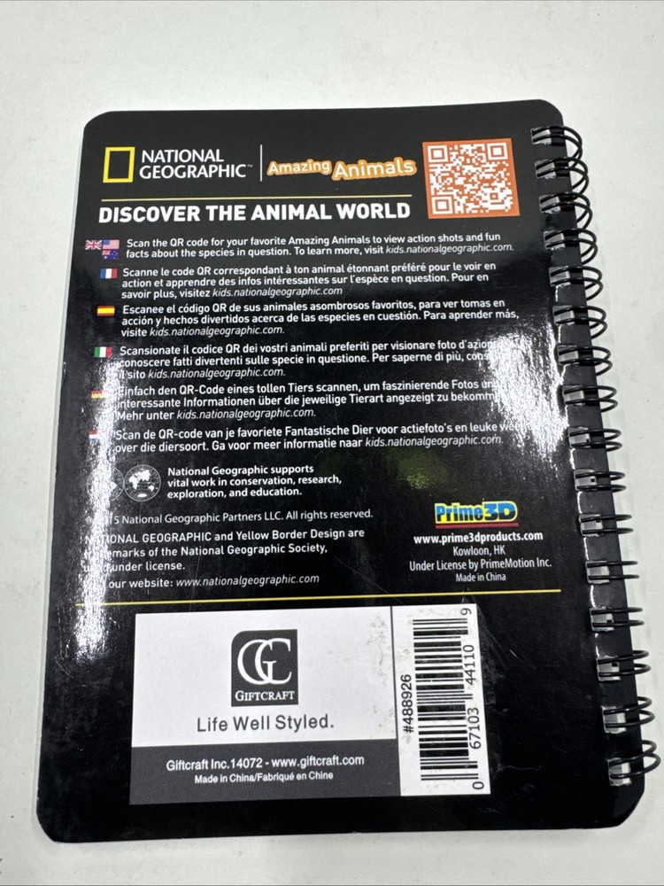 National Geographic 3D Shark Spiral Notebook