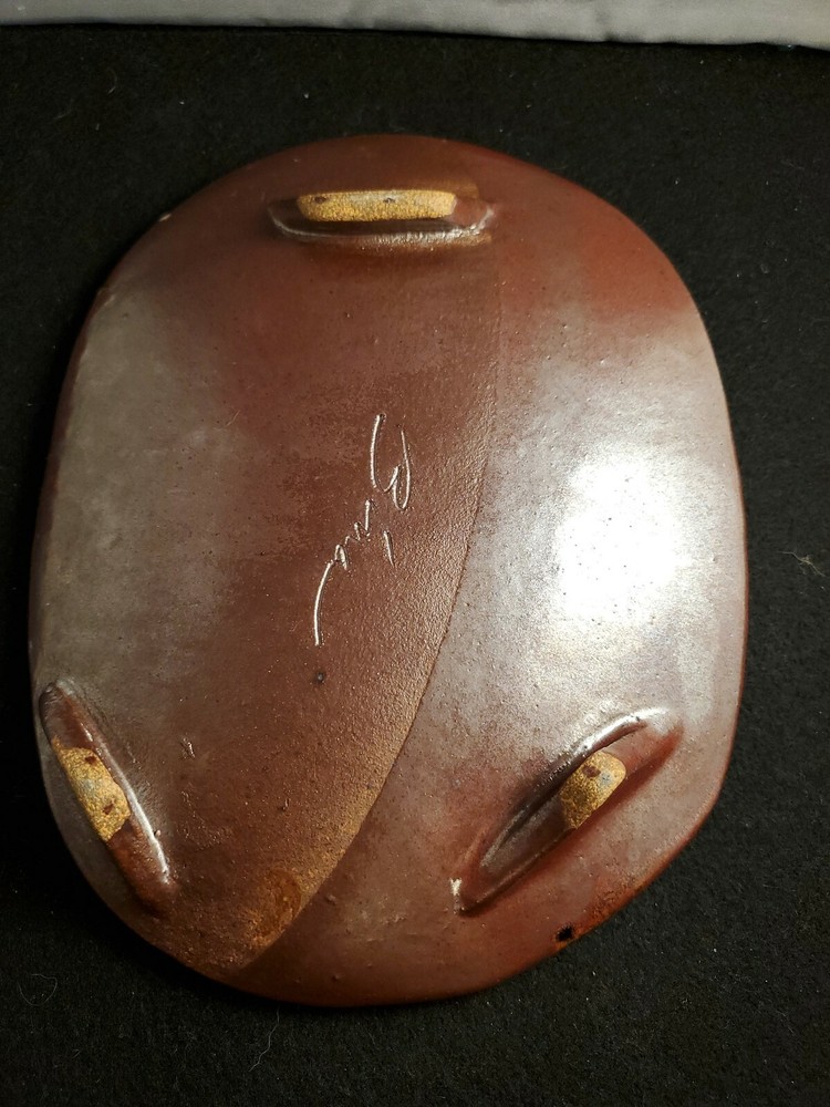Pottery Dish Signed Zina