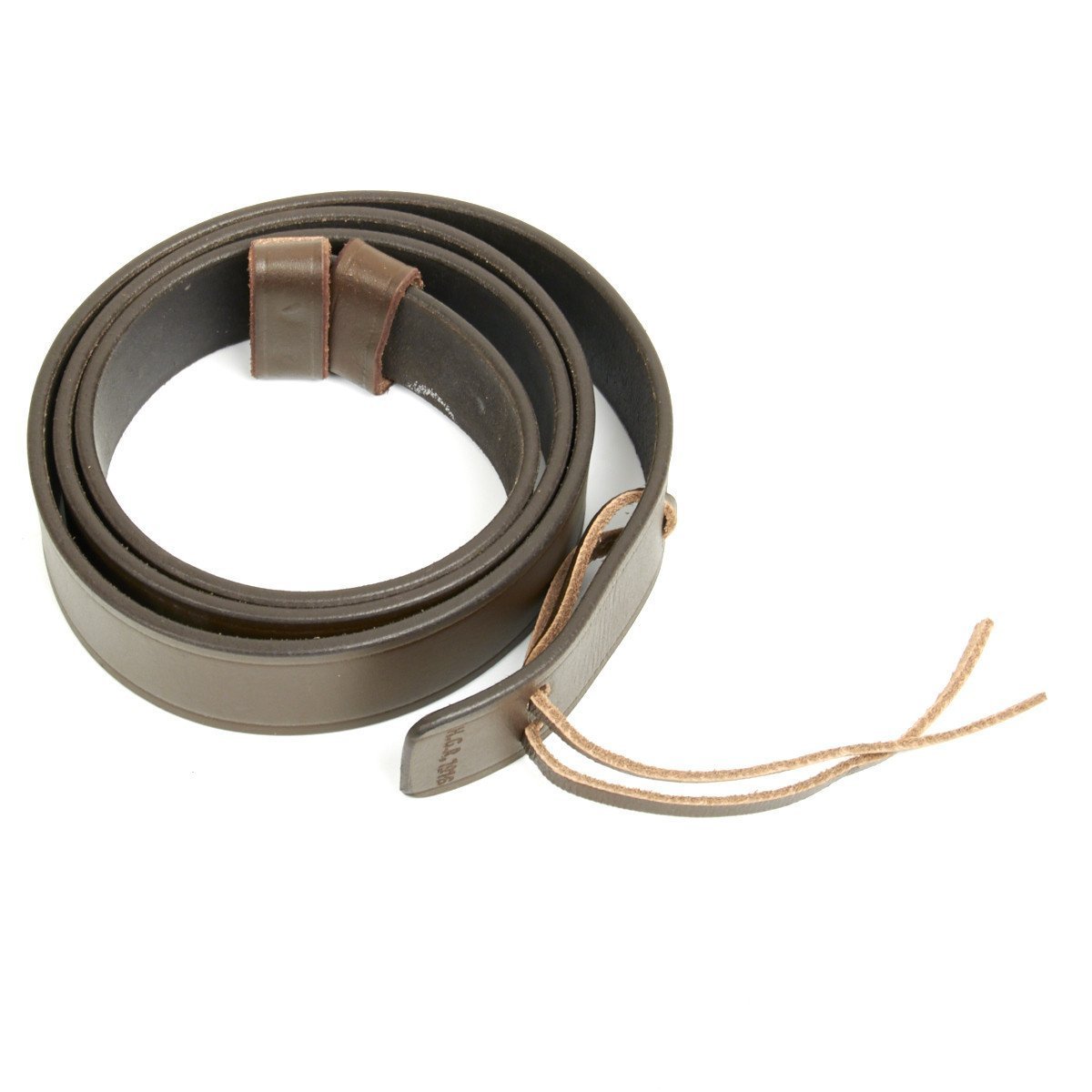 British WWI & WWII SMLE Enfield Leather Rifle Sling- Dated, Manufacturer Stamp