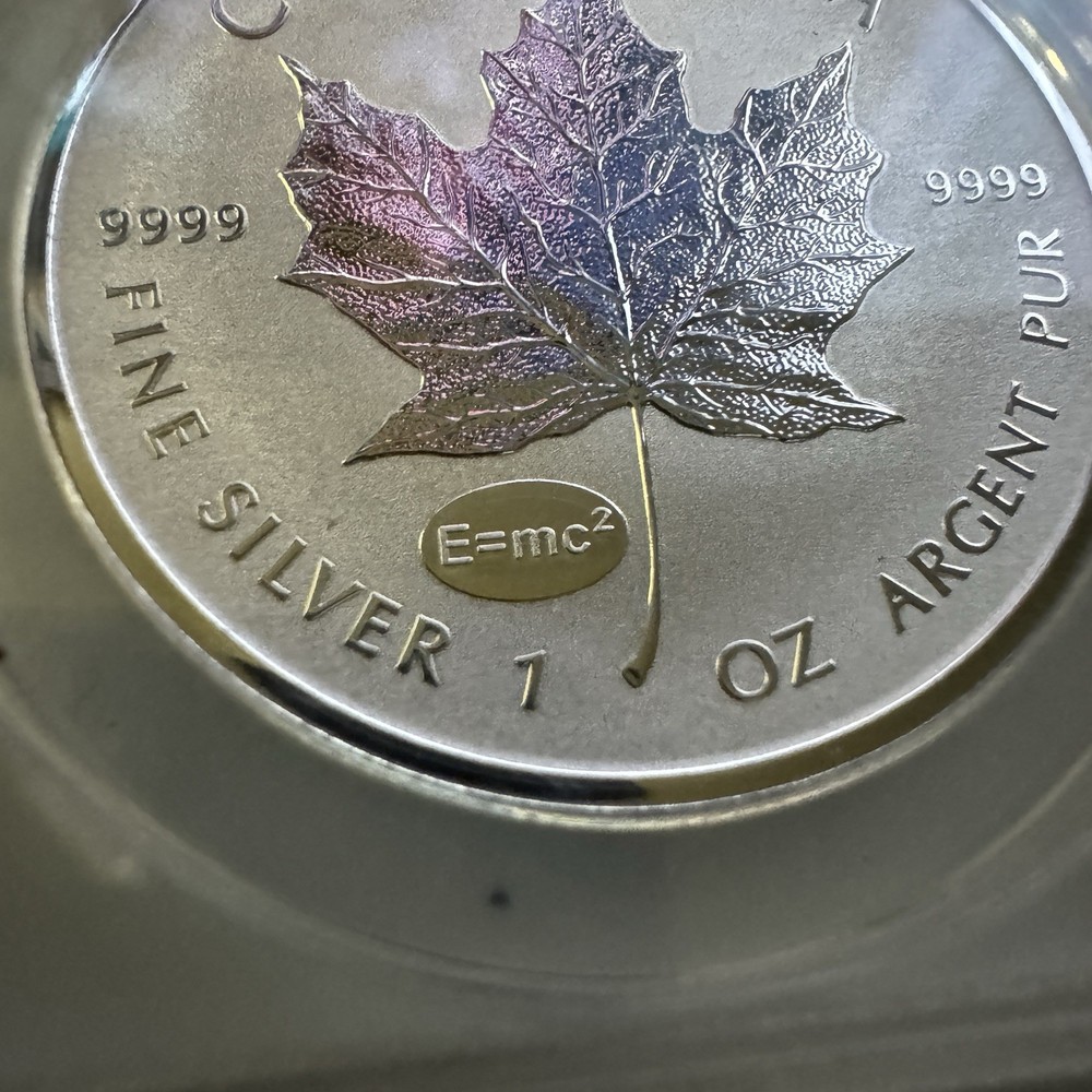 2015 Canada Maple Leaf $5 E=mc2 Privy Reverse Proof ANACS RP69 DCAM First Day