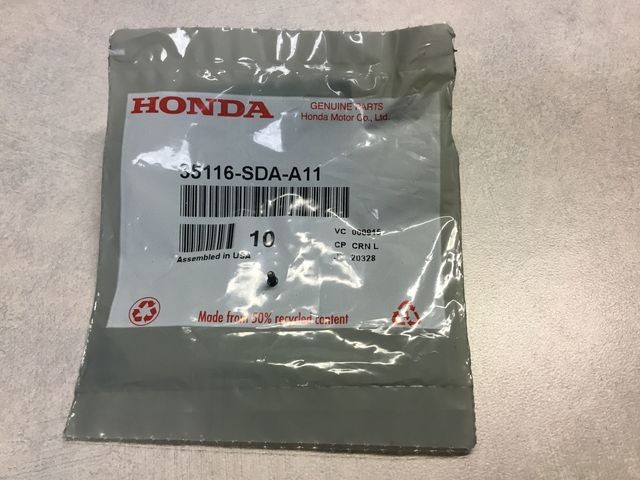 Genuine Honda Screw Flat 35116-SDA-A11