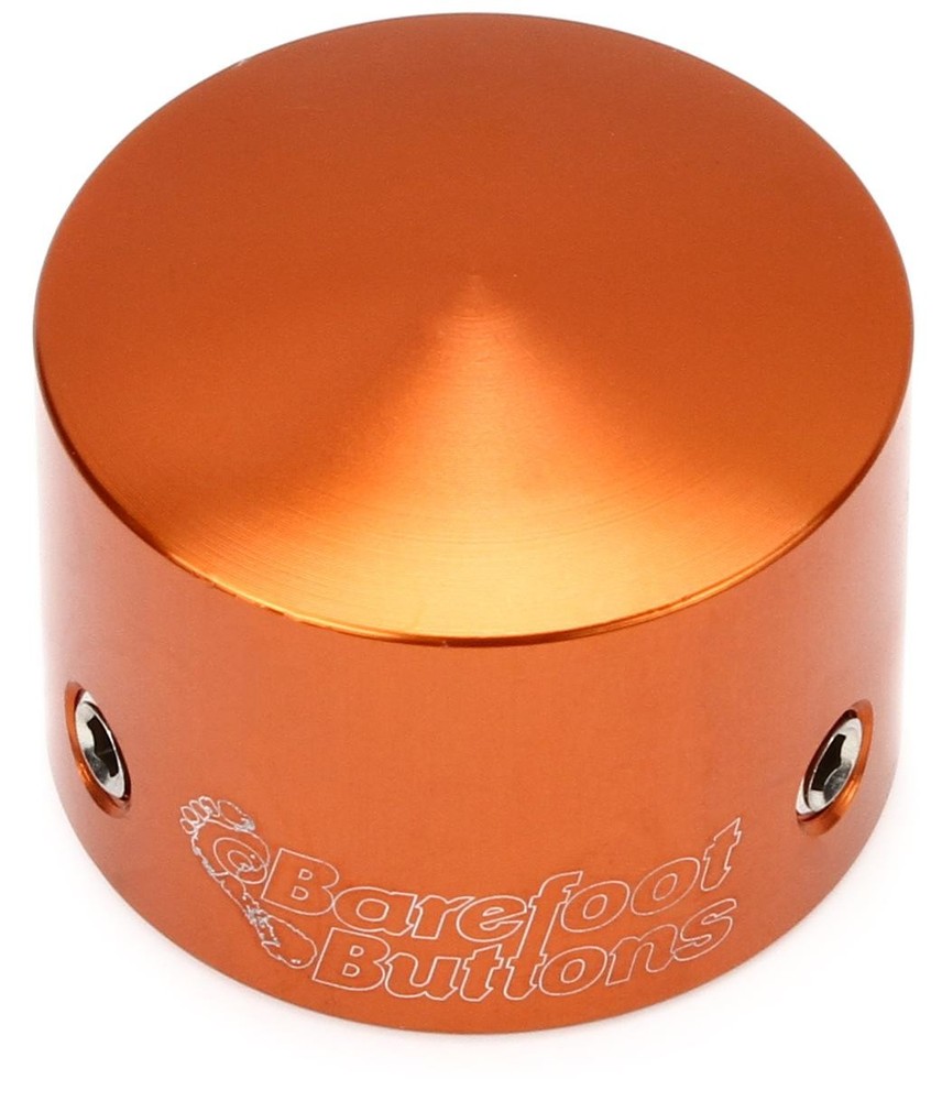 Barefoot Buttons V1 Tallboy Footswitch Cap - Orange (5-pack) Bundle