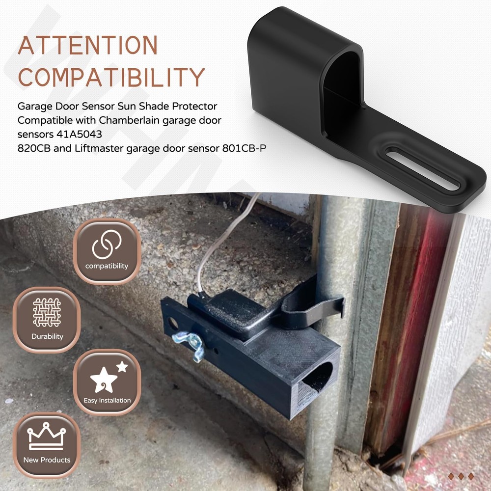 2 Pack Garage Door Sensor Sun Shade Protector | Shield...